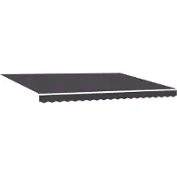 vidaXL Zonnescherm Frame Antraciet 450 × 300 cm
