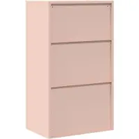 vidaXL Opbergkast Roze 60 x 40 x 90 cm Staal