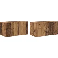 vidaXL Tv-meubelset 2 st Multikleur Bewerkt hout