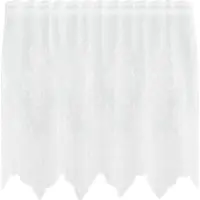 vidaXL Lacegordijn Wit 80 x 150 cm Polyester