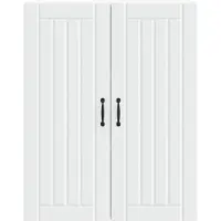vidaXL Wandkast LUCCA, wit, 80 x 31 x 100 cm, houtvezel