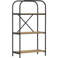 vidaXL Boekenplank 3-laags 60 x 30 x 109 cm Bewerkt hout Artisan Eiken