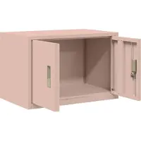 vidaXL Opbergkast Roze 60 x 40 x 40 cm Staal