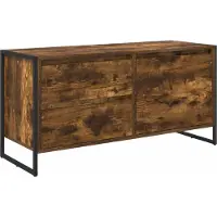 vidaXL TV Kast 100 x 36 x 49,5 cm Rook Eik Bewerkt hout