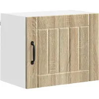vidaXL Wandkast LUCCA 2 pcs Sonoma Eiken 50 x 31 x 40 cm Bewerkt hout