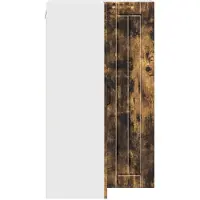 vidaXL Wandkast, hoekmodel, LUCCA, gerookt eikenhout, 57 x 57 x 100 cm