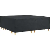 vidaXL Meubelbescherming Effen Zwart 235 x 235 x 70 cm 210D