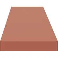 vidaXL Wandplank 4 st Rood 120 x 23,5 x 3,8 cm Bewerkt hout