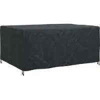 vidaXL Meubelbescherming Effen Zwart 240 x 180 x 100 cm 600D