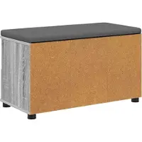 vidaXL Hallenbank Grijze Sonoma 80 x 38 x 46 cm