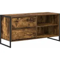 vidaXL TV Kast 100 x 36 x 49,5 cm Rook Eik Bewerkt hout