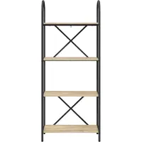 vidaXL Boekenplank 4-laags 60 x 30 x 146 cm Bewerkt hout Sonoma Eik