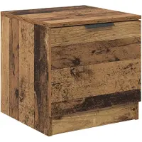 vidaXL Bedkast 2 st Oudhout 40 x 39 x 40cm Bewerkt hout