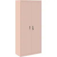 vidaXL Opbergkast Roze 90 x 40 x 200 cm Staal