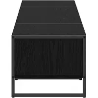 vidaXL TV Kast 170.5 x 36 x 30.5 cm Zwart Eiken Bewerkt hout