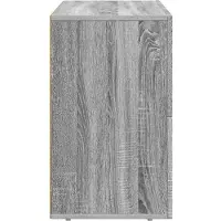 vidaXL Dressoir ELST Grijs Sonoma 80.5 x 35 x 59 cm Bewerkt hout