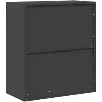 vidaXL Opbergkast Zwart 80 x 40 x 90 cm Staal