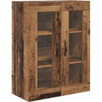 vidaXL Highboard Oud Hout 69,5 x 34 x 90 cm Bewerkt hout