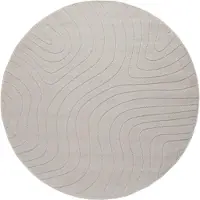vidaXL Binnen- en buitenkleed PALMERAS Crème Ø 160 CM Polyester