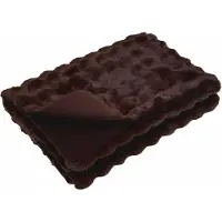 vidaXL Antislip deken van imitatie konijnenbont Olite Kameel Polyester