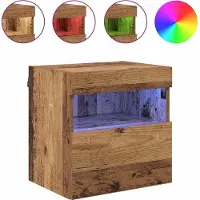 vidaXL TV Wandkast 40 x 30 x 40 cm Oud Hout Bewerkt hout