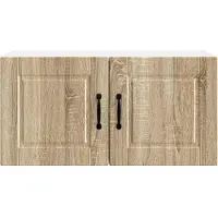 vidaXL Wandkast PORTO Sonoma Eik 80 x 31 x 40 cm Bewerkt hout