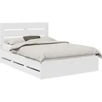 vidaXL Bedframe met lade met opslag Wit 150 x 200 cm Ingenieurshout