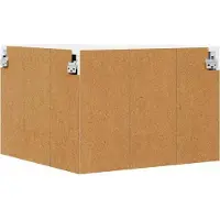 vidaXL Wandhoekkast PORTO Wit 57 x 57 x 40 cm Bewerkt hout