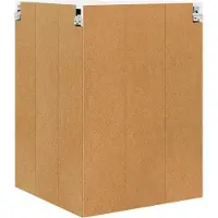 vidaXL Wandhoekkast PORTO Hoogglans wit 57 x 57 x 80 cm Bewerkt hout