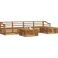 vidaXL Buiten bank set 6 st Naturel Massief Acacia Hout