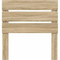 vidaXL Hoofdbord Sonoma Eik Bewerkt hout