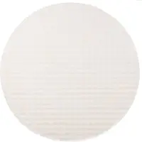 vidaXL Vloerkleden Rond SIROLO Crèmekleurig Ø 160 CM Polyester