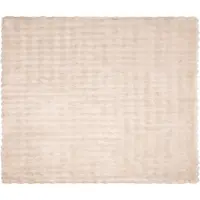 vidaXL Antislip deken van imitatie konijnenbont Olite Beige Polyester