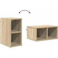 vidaXL Hangkast Sonoma Eik 20 x 29,5 x 40 cm Bewerkt hout