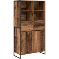 vidaXL Dressoir Oud Hout 81 x 36 x 150.5 cm Bewerkt hout