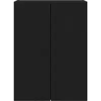 vidaXL TV Wandkast 59,5 x 31 x 80 cm Zwart Bewerkt hout