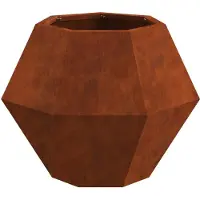 vidaXL Plantenbak Roestkleurig 50 x 50 x 40 cm weervast staal