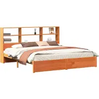 vidaXL Bedframe met Opslag Hoofdbord Waskleur Bruin 200 x 200 cm
