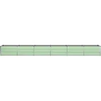 vidaXL Plantenbak Groen 480 x 80 x 45 cm Staal