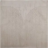 vidaXL Binnen kleed GALATI Beige 200 x 200 cm Polyester