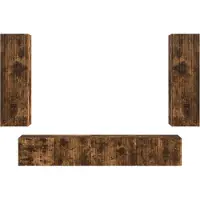 vidaXL Tv-meubelset 3 st 30 x 31 x 100 cm Rook Eiken