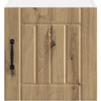 vidaXL Wandkast LUCCA 2 st Artisanaal eiken Bewerkt hout