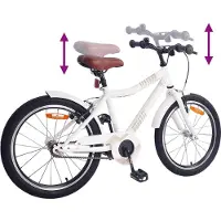 vidaXL Kinderfiets 20 Inch voor 6-11 jaar oud wit