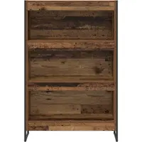 vidaXL Boekenkast 80 x 30 x 121 cm Bewerkt hout Oud Hout