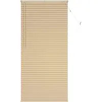 vidaXL Venetiaanse jaloezie Lichtbruin met Patroon 213 x 80 cm 25 mm