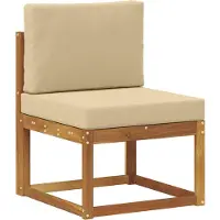 vidaXL Buiten bank set 6 st Natuurlijk en Beige