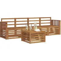 vidaXL Buiten bank set 5 st Naturel Massief Acacia Hout