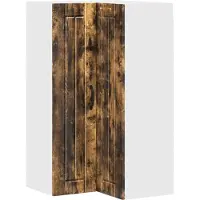 vidaXL Wandhoekkast LUCCA Gerookt eiken 57 x 57 x 100 cm Bewerkt hout