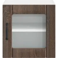 vidaXL Wandkast LUCCA, bruineikenfineer, 40 x 31 x 40 cm, houtvezel