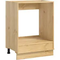 vidaXL Kast SKI HoningBruin 60 x 46 x 81 cm Massief grenenhout